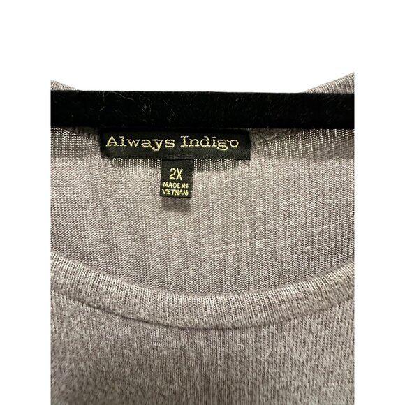 🍒 2/$20 🍒 Light Brown A-line Plus Size Dress with Button Accents sx 2X - Picture 6 of 9